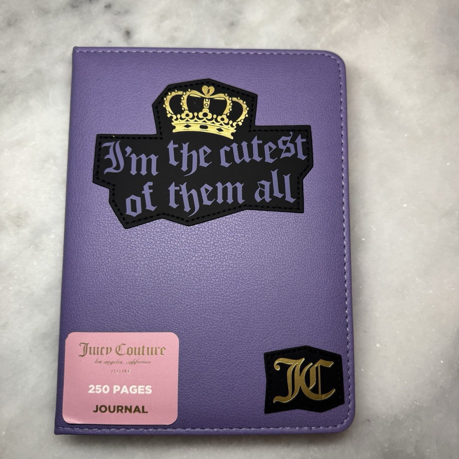 Juicy Couture Purple Journal Notebook 250 Pages Queen of Couture New