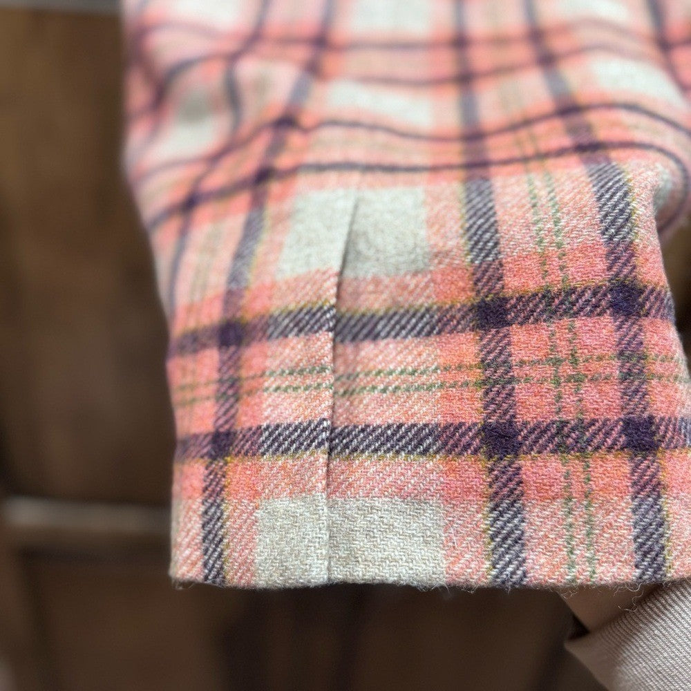 L.L. Bean Favorite Fit Plaid Wool Skirt - Size 6 Petite