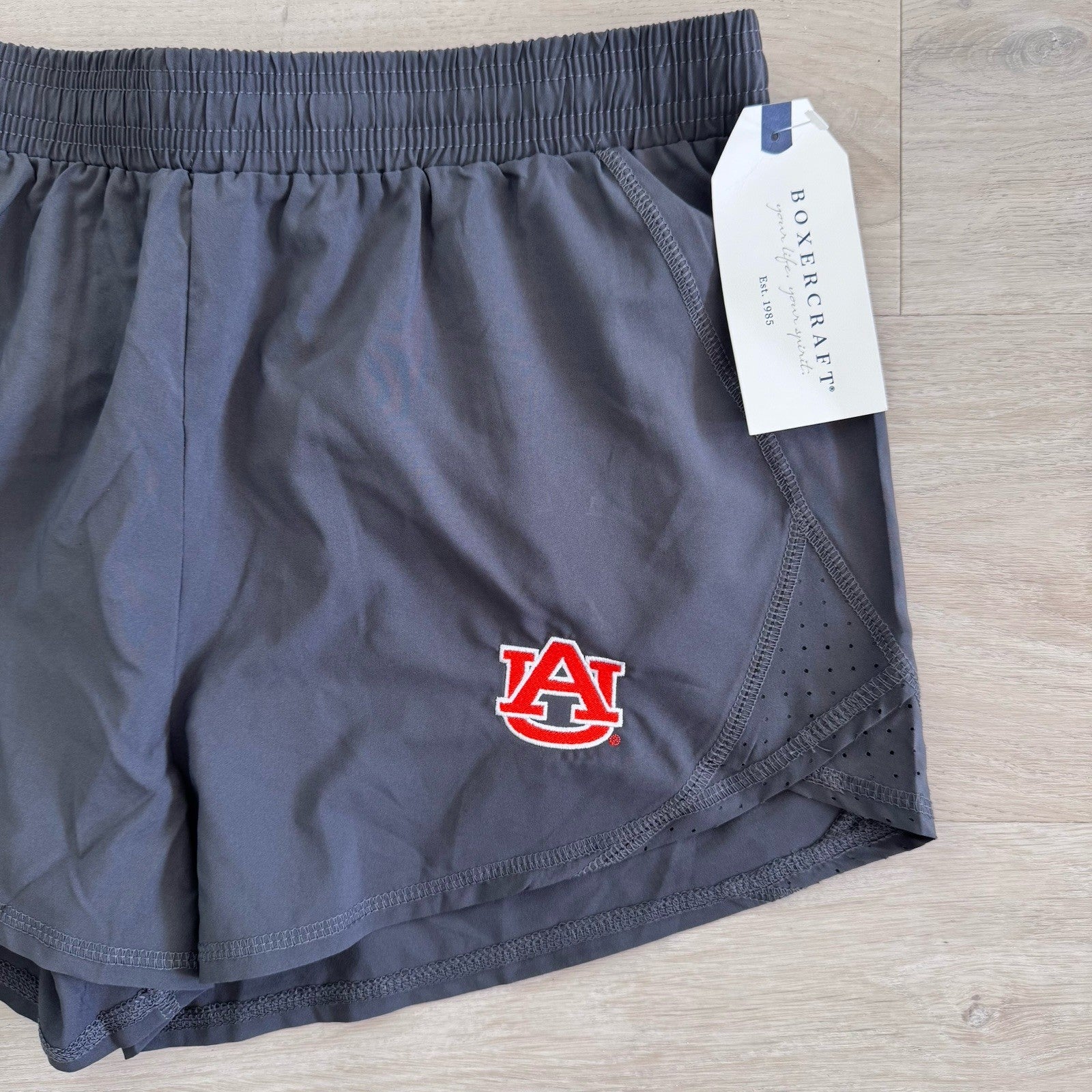 Auburn AU Boxercraft Olympia Shorts L Slate Gray NWT Athletic