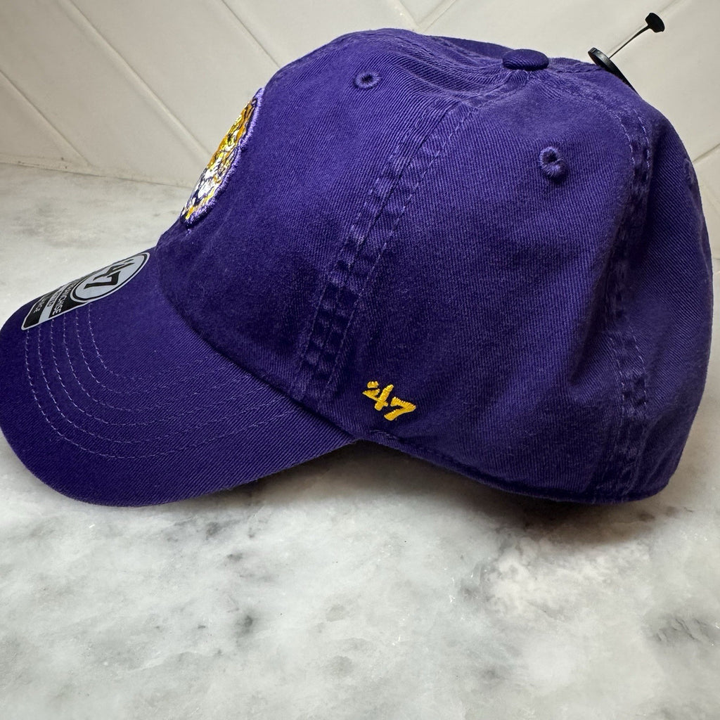 LSU Tigers '47 Franchise Fitted Cap Hat Size L New Louisiana Sports Purple