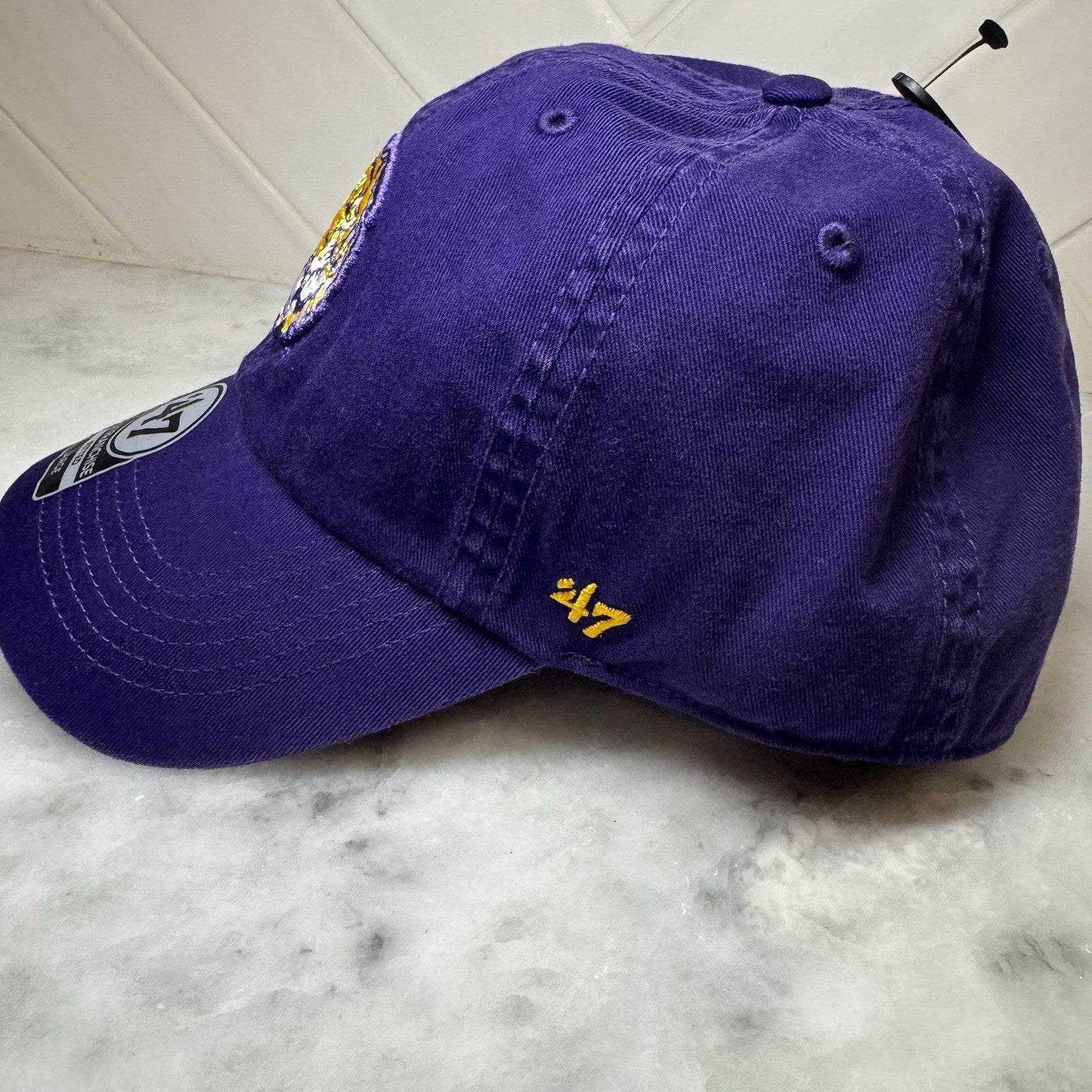 LSU Tigers '47 Franchise Fitted Cap Hat Size L New Louisiana Sports Purple