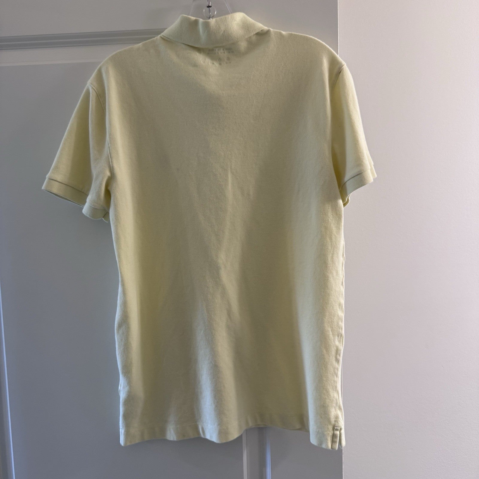 Abercrombie & Fitch Polo Shirt Mens XS Yellow Moose Logo Cotton Blend
