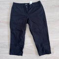 Ann Taylor LOFT 2P Black Crop Pants Petites NWT Office Career
