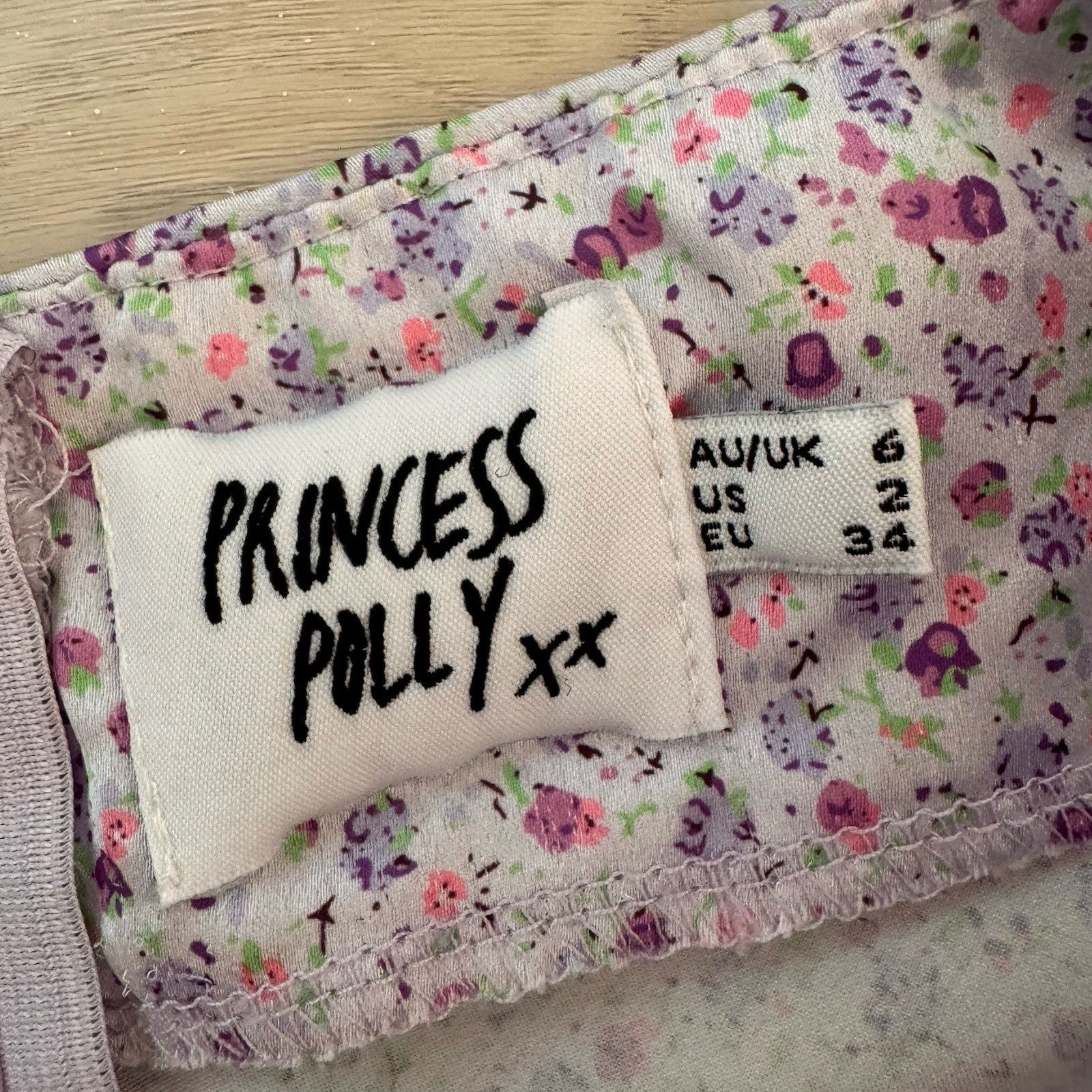Princess Polly Floral Mini Skirt US 2 Pink Y2K Cottagecore Women’s
