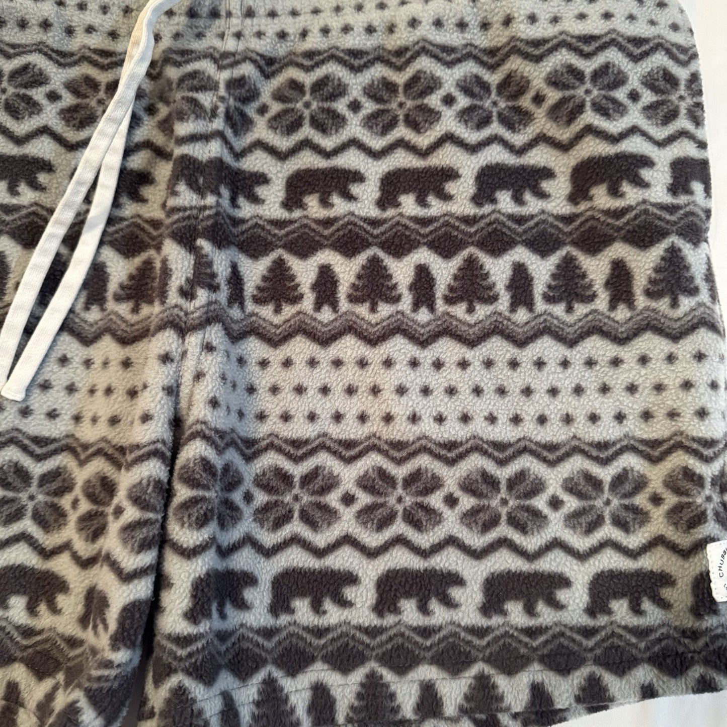 Chubbies Shorts Men's L Lounge Wear Bear Snowflake Tree Pattern Preppy Cotton