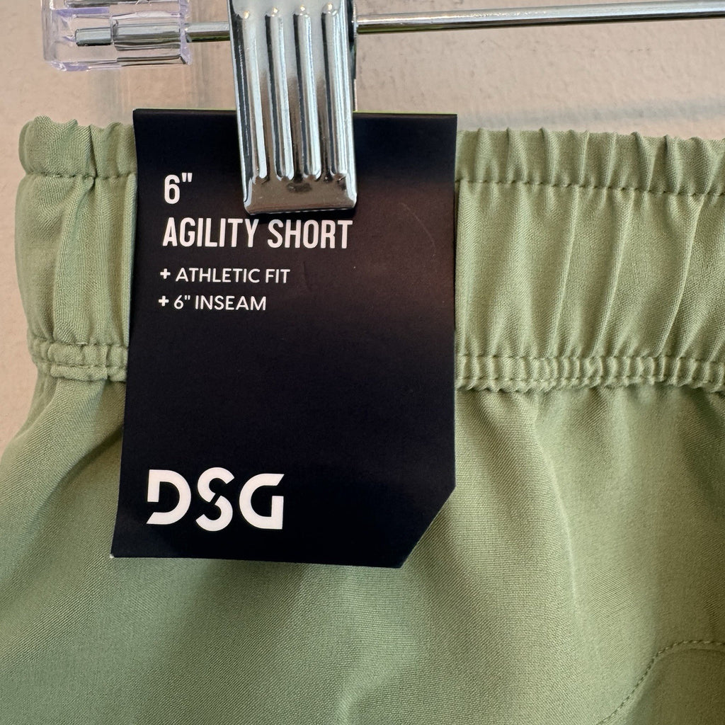 DSG Men's 6" Agility Woven Shorts M Medium Olive Sage NWT Running Gym