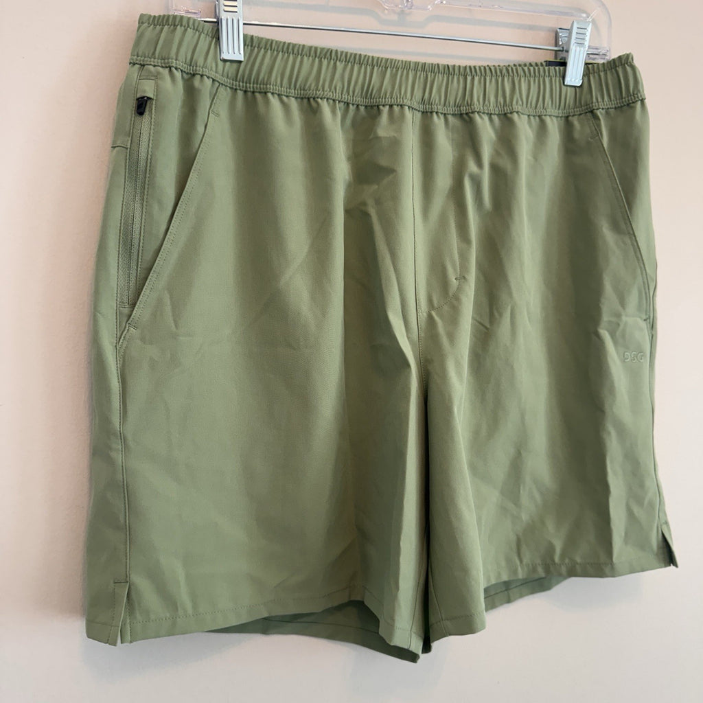 DSG Men's 6" Agility Woven Shorts M Medium Olive Sage NWT Running Gym
