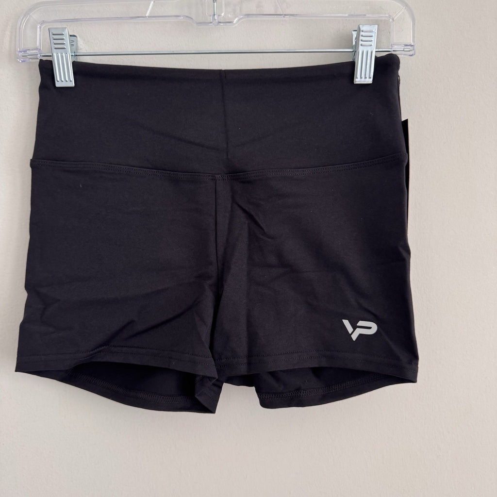 High Waist Scrunch Butt Shorts Women’s Yoga Gym Fitness Athletic Black Size M