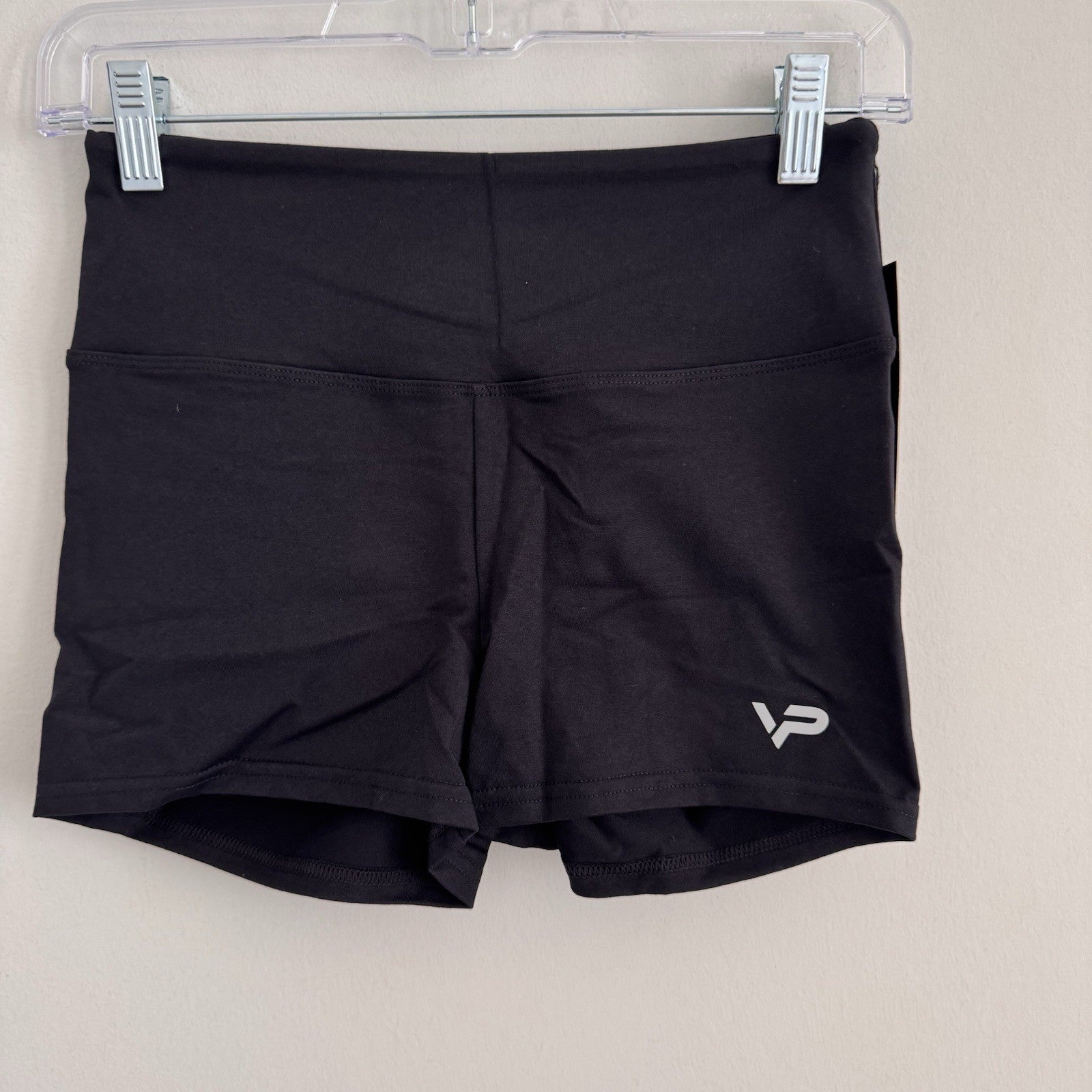 High Waist Scrunch Butt Shorts Women’s Yoga Gym Fitness Athletic Black Size M