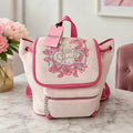 Juicy Couture Juicy In Bloom Velour Mini Backpack Pink Floral Rhinestone NWT