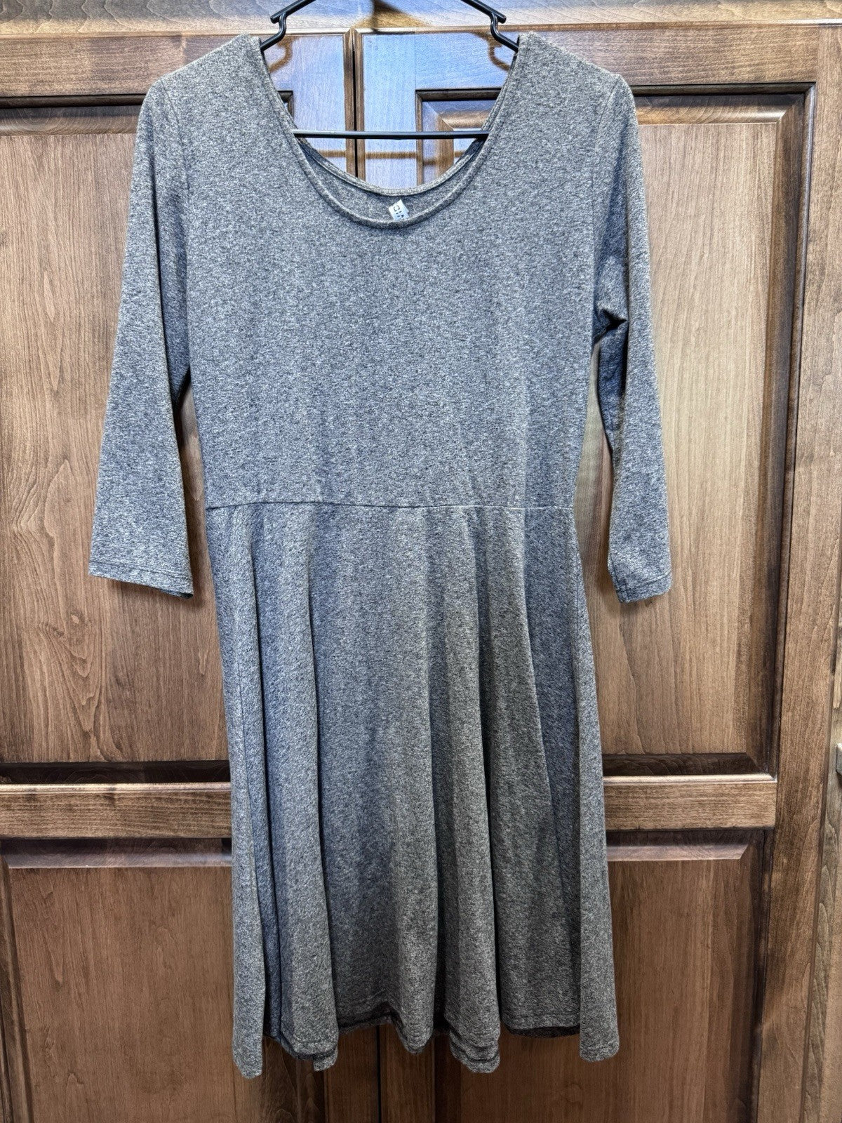 H&M Divided Basic Gray 3/4 Sleeve A-Line Dress - Size M