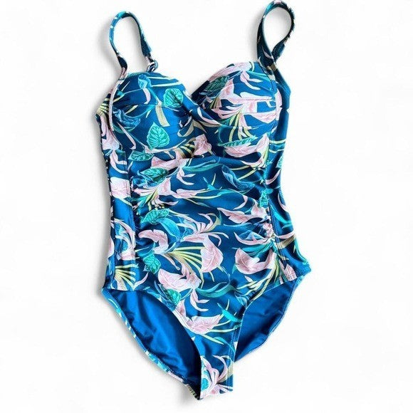 NipTuck Swim One Piece | Tropical Print | Size US 4 / AU 8