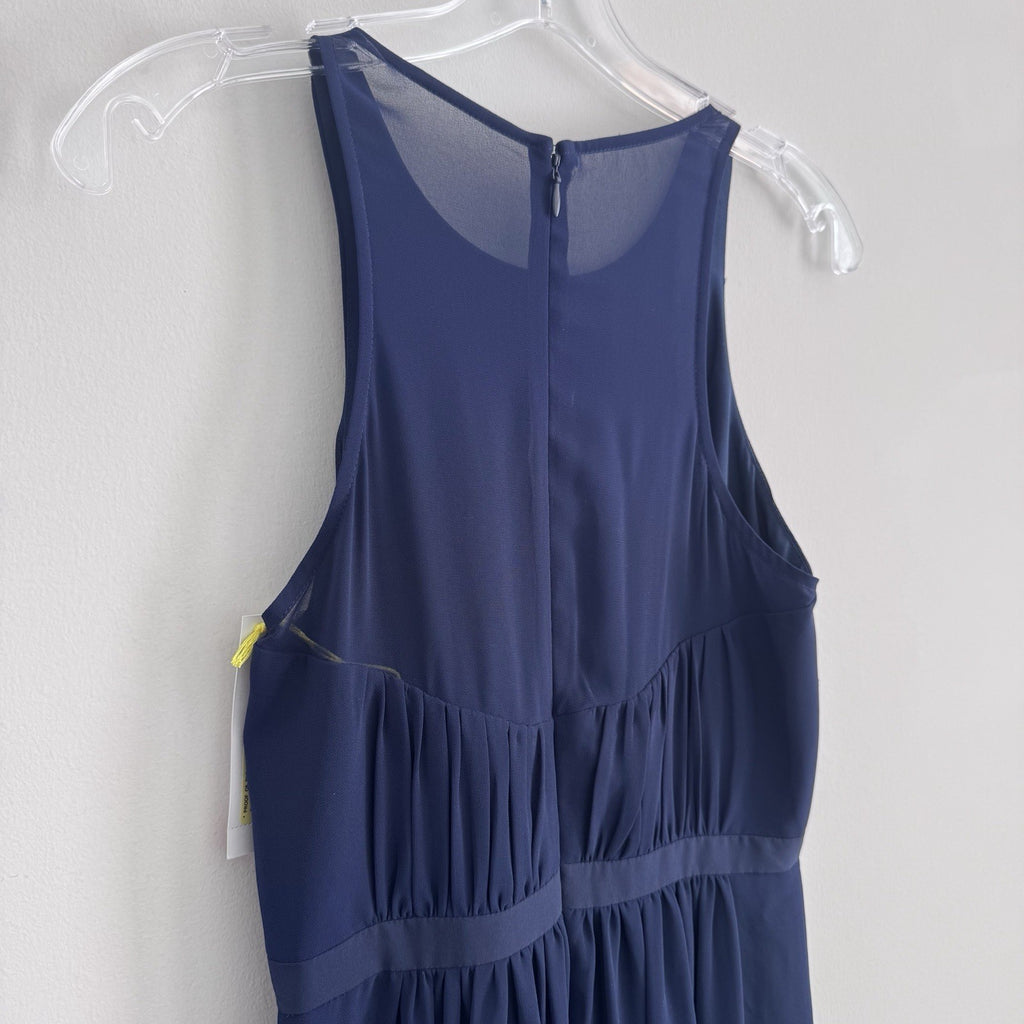Vince Camuto Deep Blue Maxi Dress Size 0 Sleeveless Formal NWT