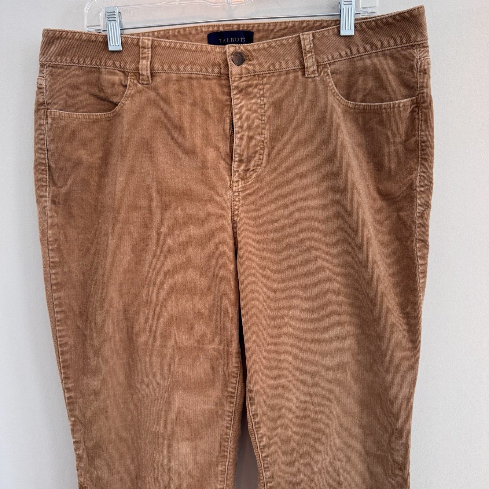 Talbots Women Size 16 Lot 2 Shirt Pants Corduroy Plaid Casual Career