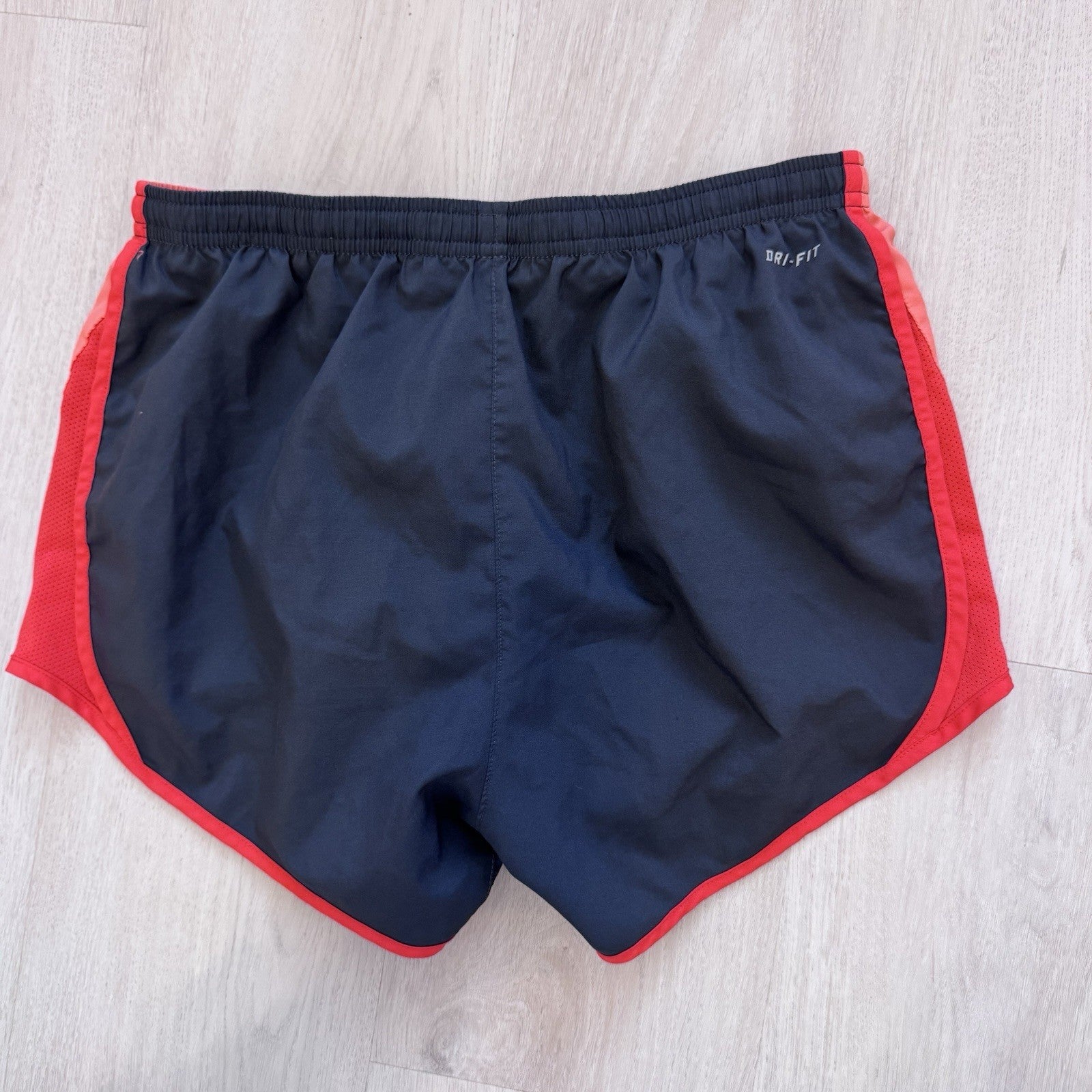 Nike Dri-Fit Womens Running Shorts Small Blue Red Athletic Activewear