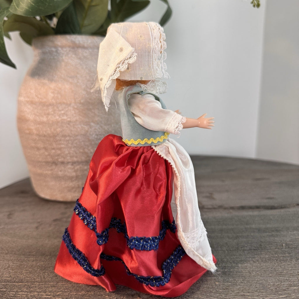 Vintage Blue Bonnet Dolls Of All Lands Czechoslovakia Hard Plastic Sleep Eyes 8"