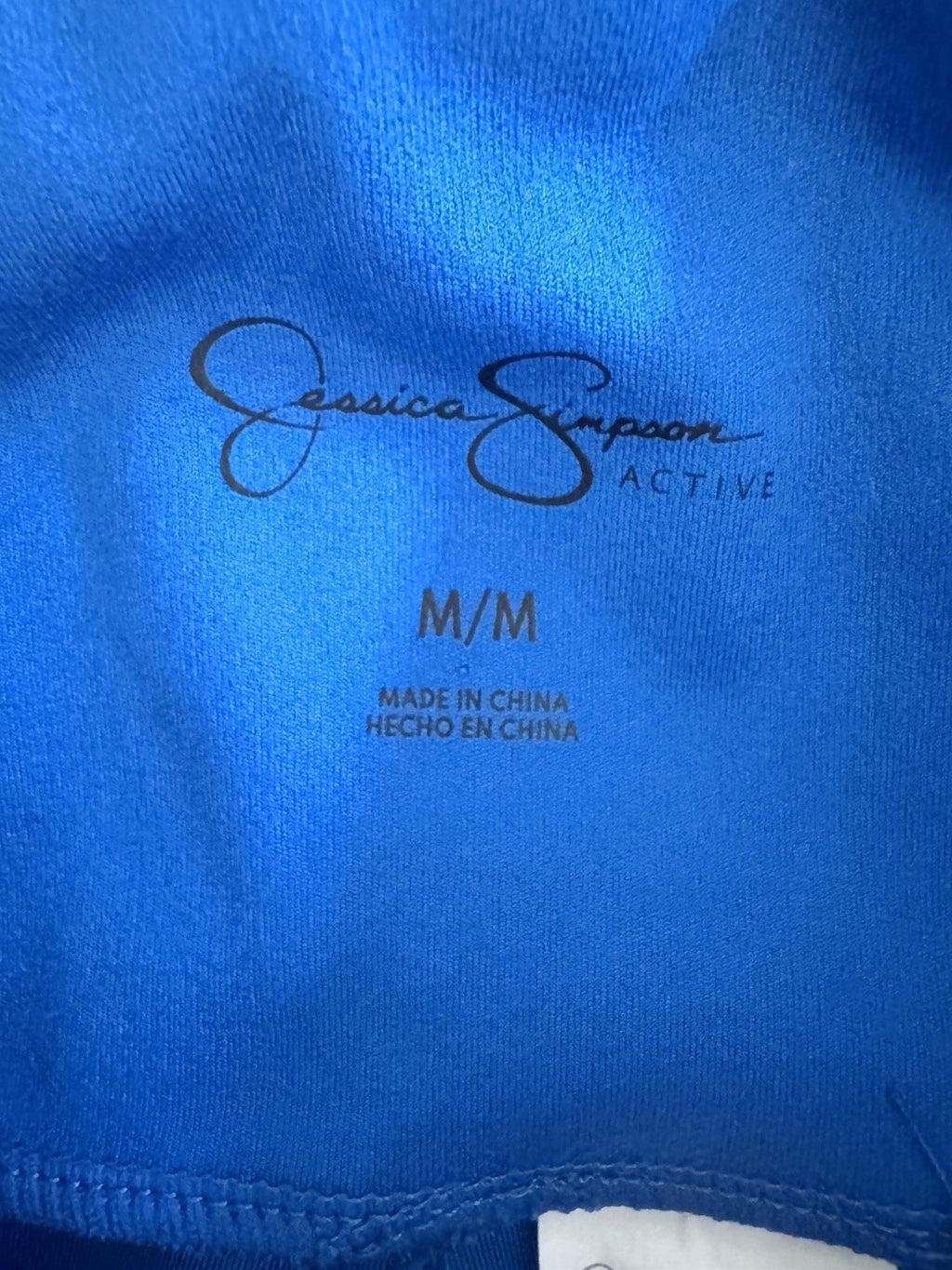 Jessica Simpson Active Leggings Blue High Rise Athletic Pants M