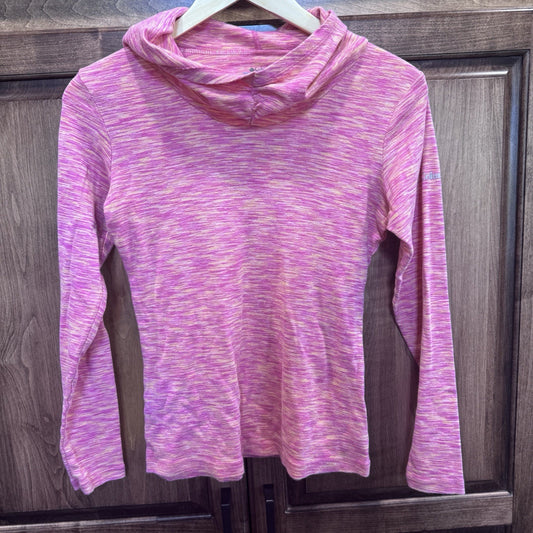 Columbia Women’s Omni-Wick Pullover Hoodie M Pink Heather Long Sleeve 