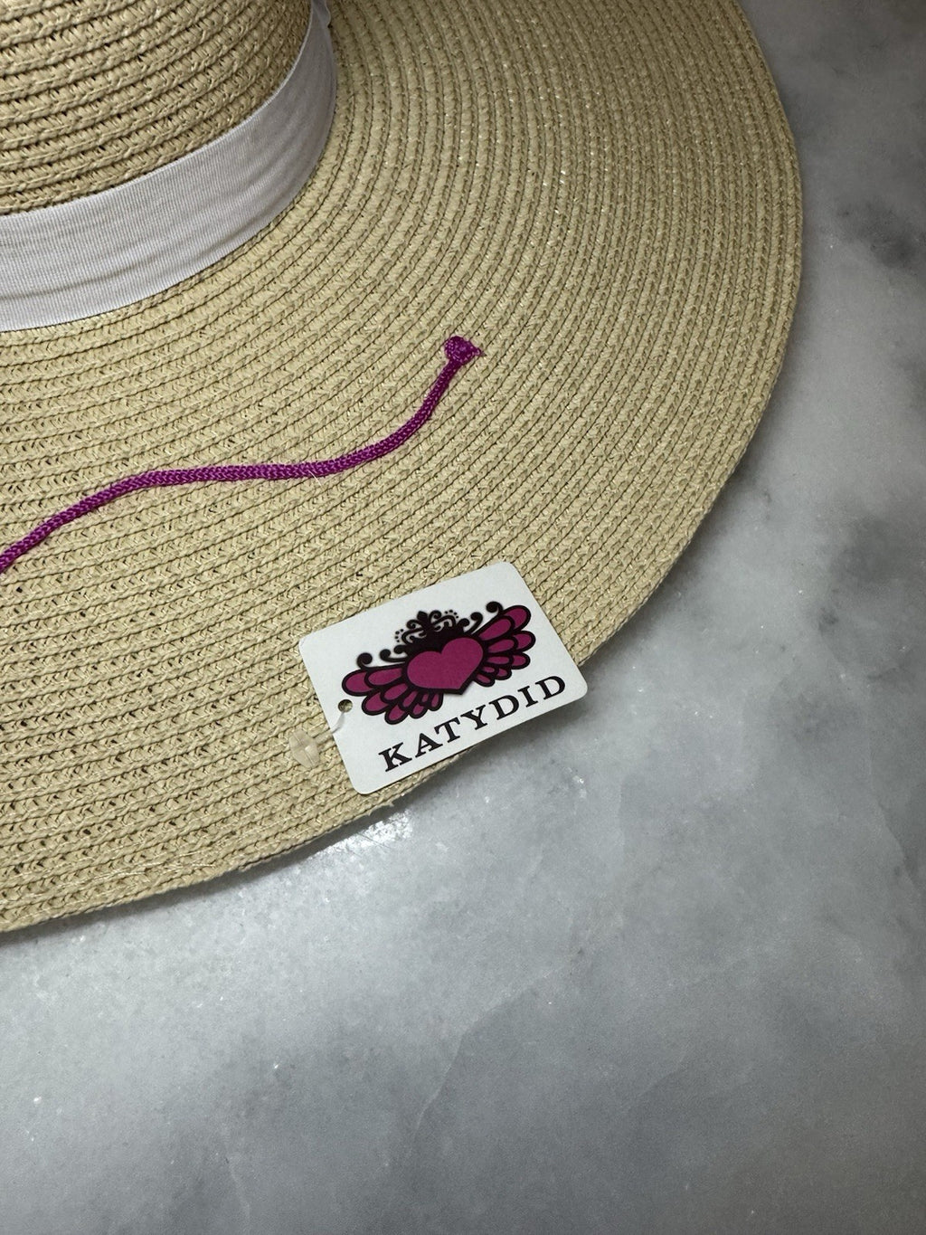 Katydid Mermaid Off Duty Wide Brim Straw Sun Hat NWT