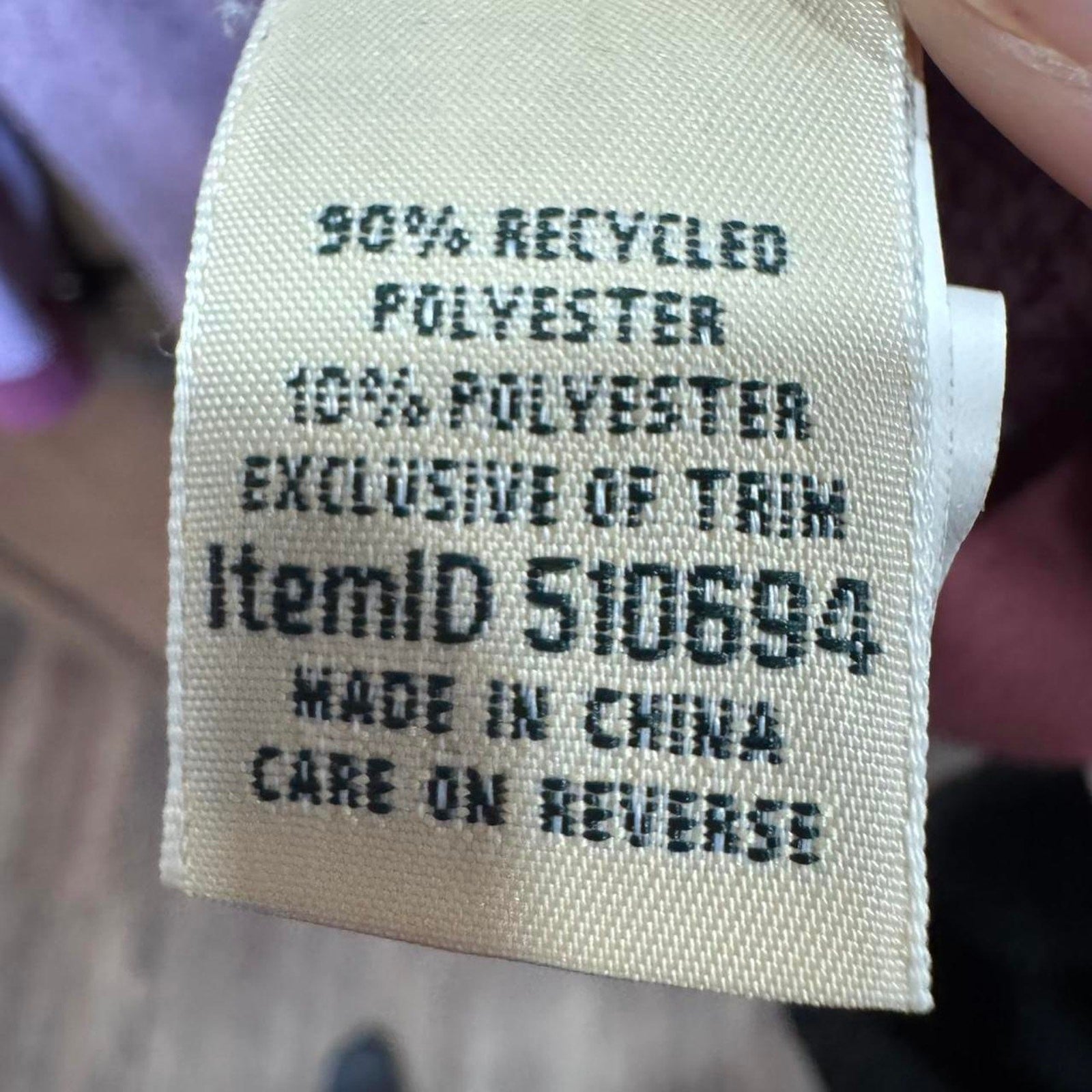 L.L. Bean Lightweight Sweater Fleece Top Women's Clothing Bramble Berry Medium