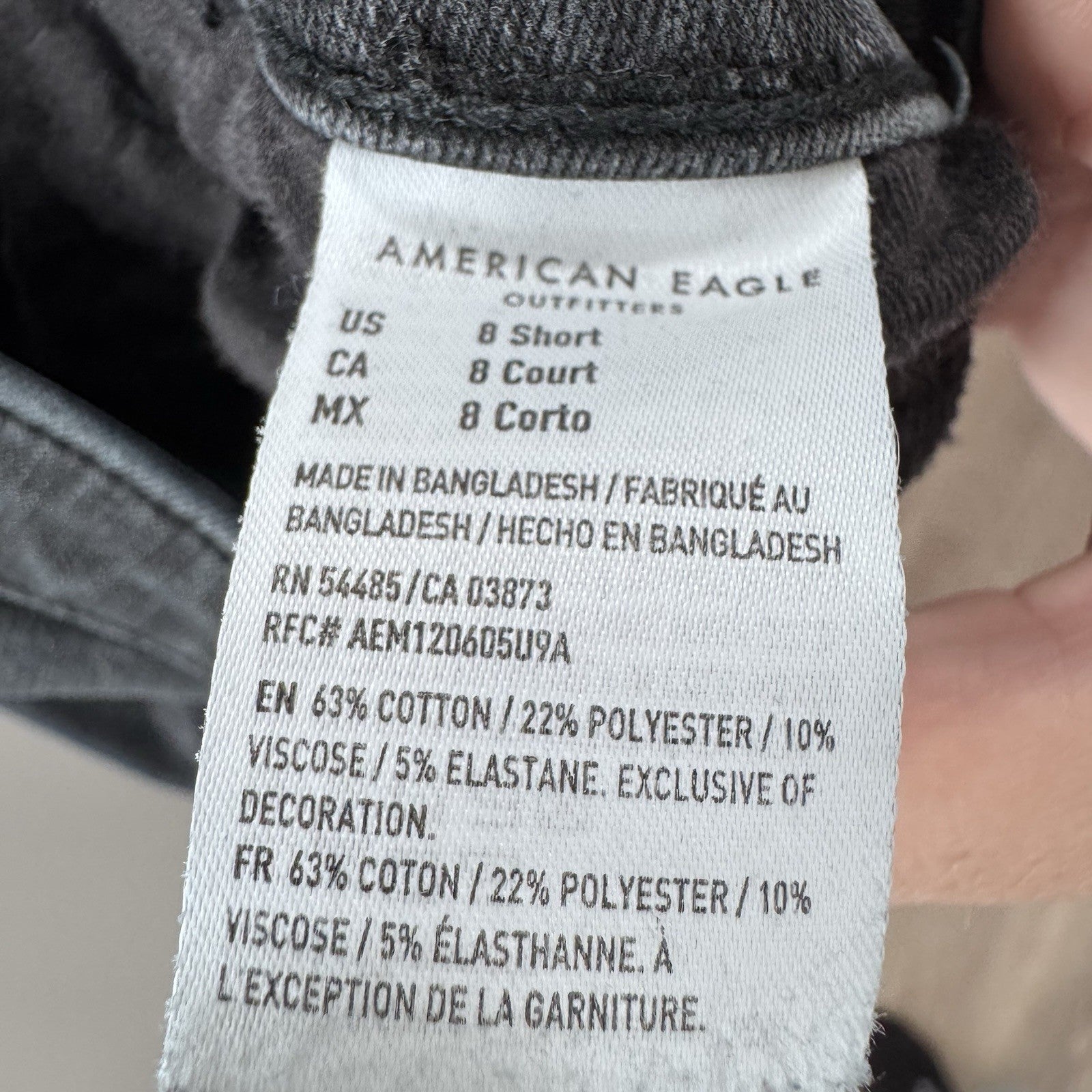 American Eagle The Dream Jean Black Jeggings – Size 8 Short