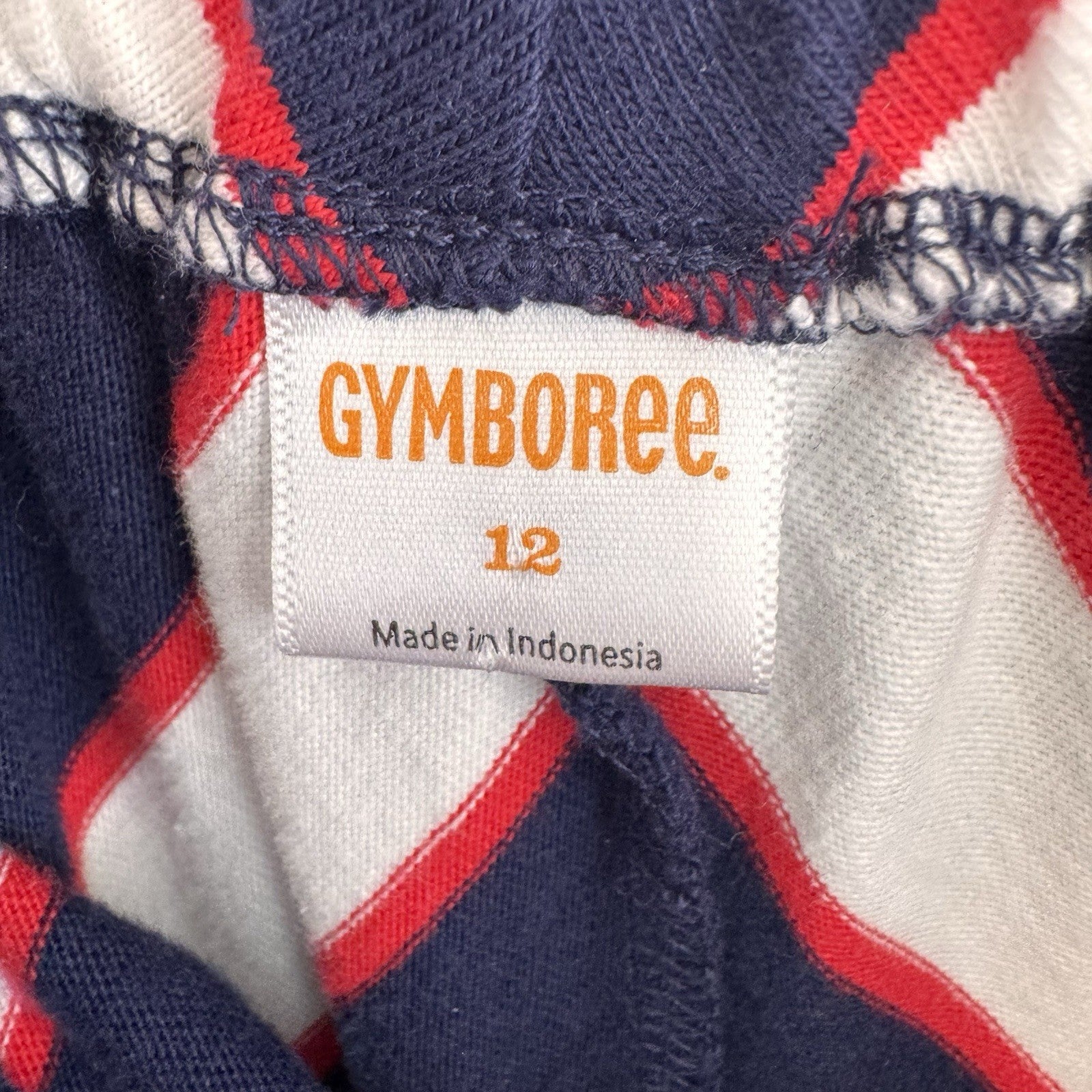 Gymboree Girls Patriotic Red White Blue Striped Maxi Dress Size 12