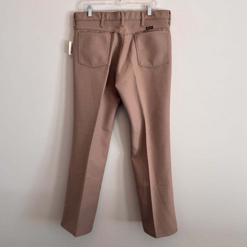 Wrangler Wrancher Dress Jeans Taupe Brown Men’s 36x31 Made in USA NWT Vintage