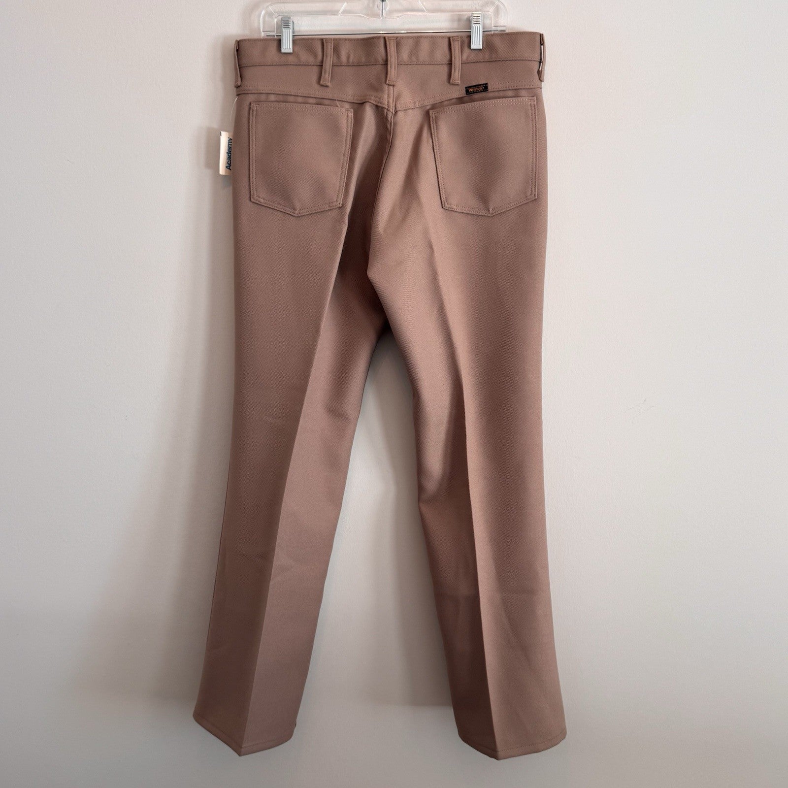 Wrangler Wrancher Dress Jeans Taupe Brown Men’s 36x31 Made in USA NWT Vintage