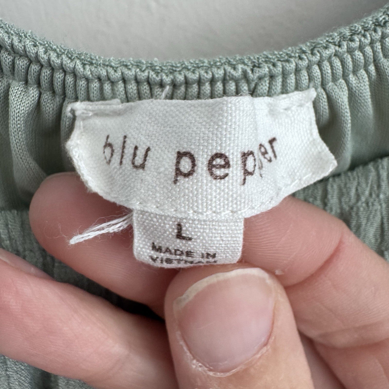 Blu Pepper Colorblock Tiered Mini Dress Large Long Sleeve Boho