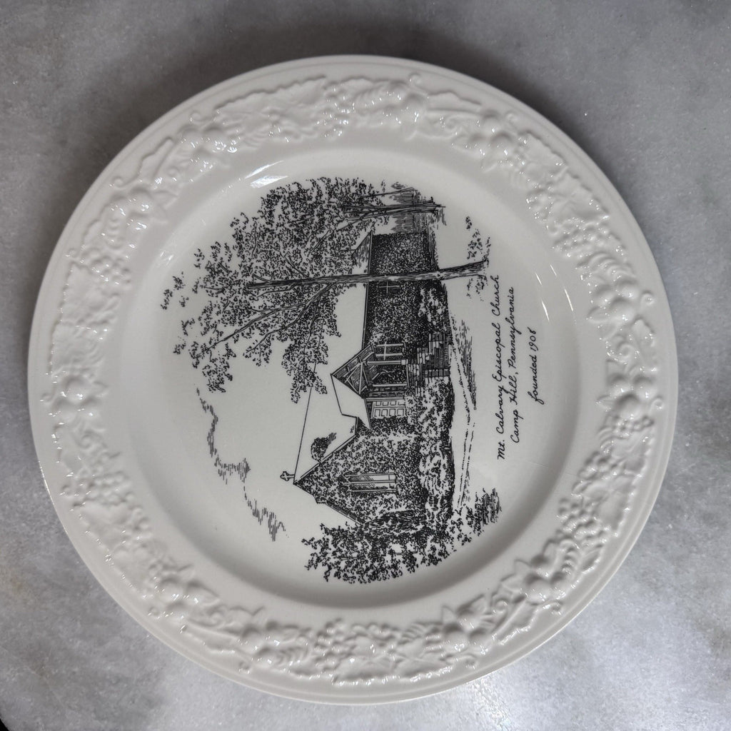 Vintage Mt Calvary Episcopal Church Camp Hill PA Vernon Kilns Plate