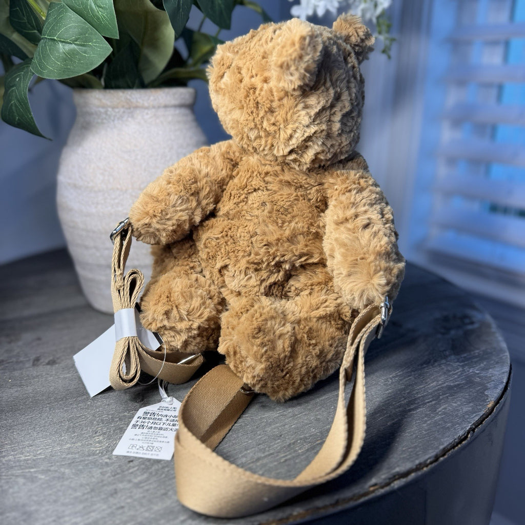 Jellycat Bartholomew Bear Backpack Plush Stuffed Animal Tan Brown NWT BAR4BP 11”