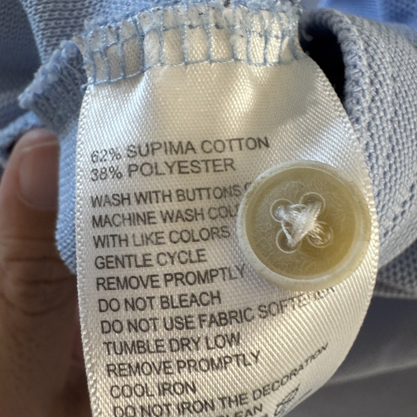 Tommy Bahama Supima Polo Shirt XL Blue Short Sleeve Cotton Blend Marlin Logo