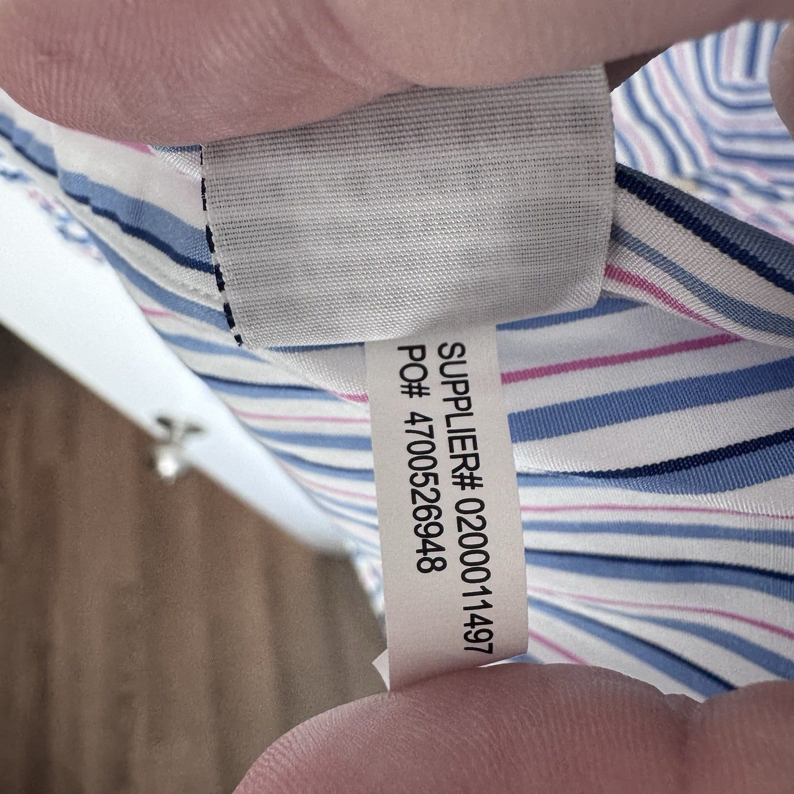 Ralph Lauren Men’s Blue Pink Striped Button Down Shirt Size M Cotton Pony Logo
