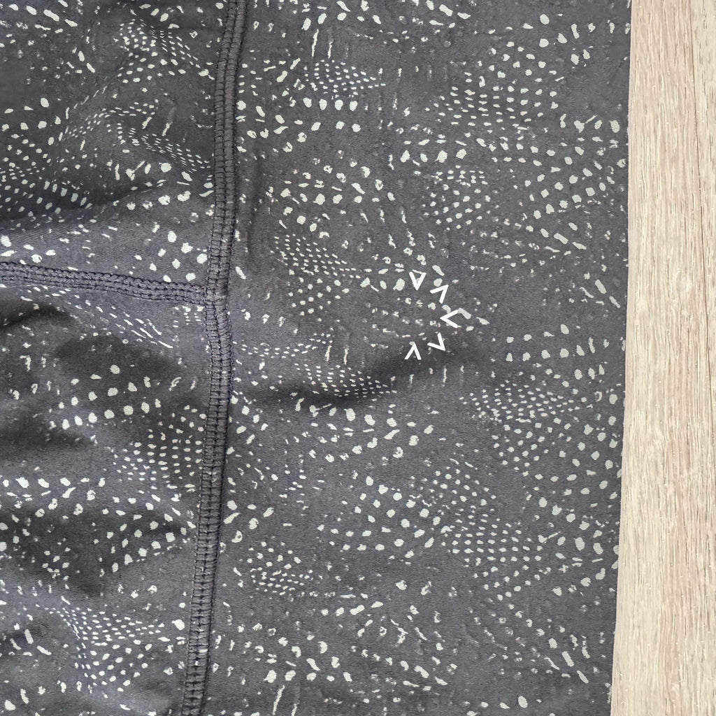 Varley Black Speckled Leggings Small High Rise Stretch Athletic Yoga