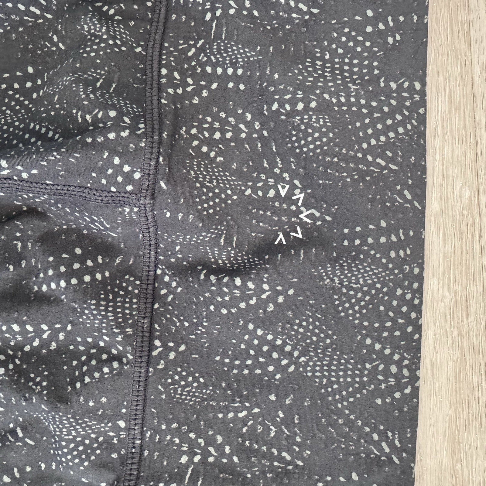 Varley Black Speckled Leggings Small High Rise Stretch Athletic Yoga