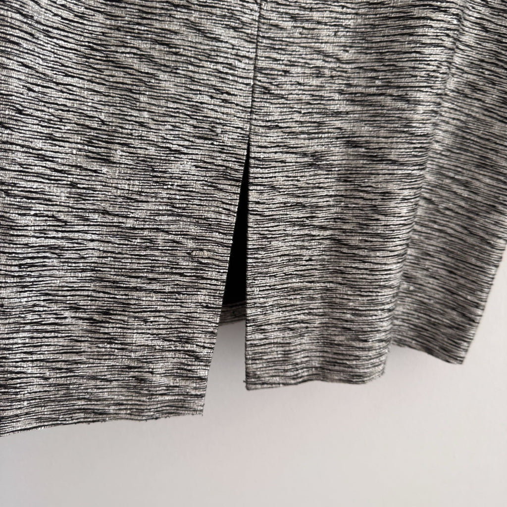 Doncaster Silk Blend Pencil Skirt Size 12 Black Gray Career Office NWT Women’s