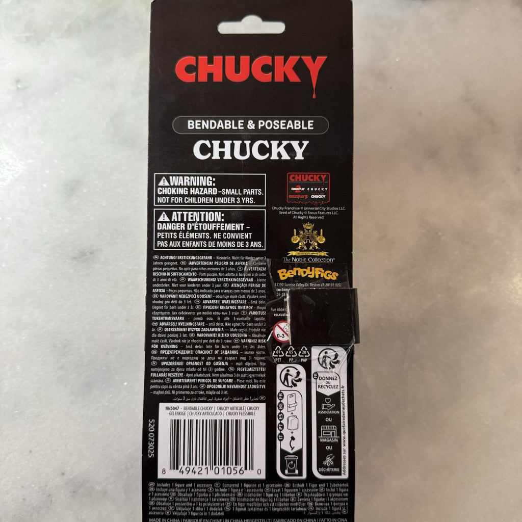 Chucky Horror Collectibles Lot CultureFly Figure Bendyfigs & Paperweight