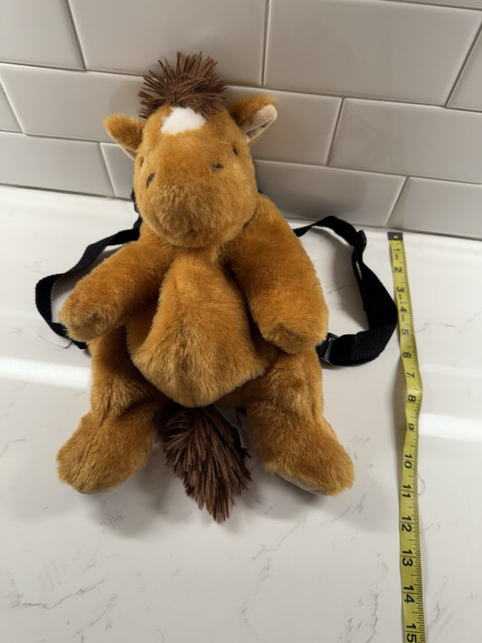 Vintage Fiesta Co. Horse Pony Backpack Bag Adjustable 16”