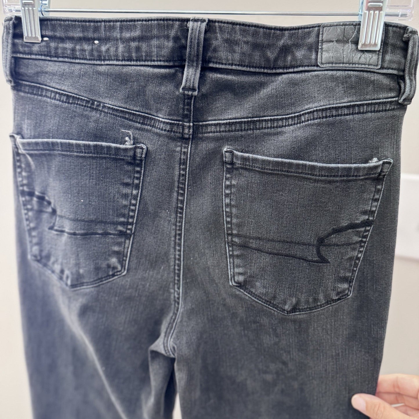 American Eagle The Dream Jean Black Jeggings – Size 8 Short