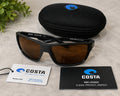NEW Costa Reefton PRO Polarized Sunglasses Black 580P Brown Lens No Box