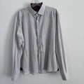 RGB Black Label XL White Micro Dot Shirt Contrast Trim 100% Cotton
