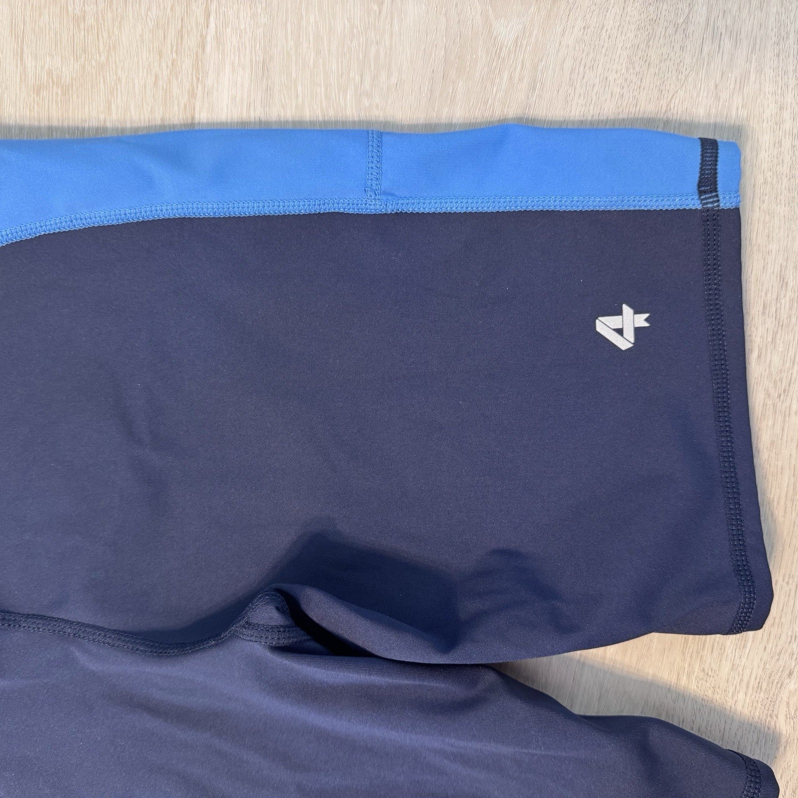 Fourlaps Re-Up Compression Shorts Womens Small Black Blue Athletic Running