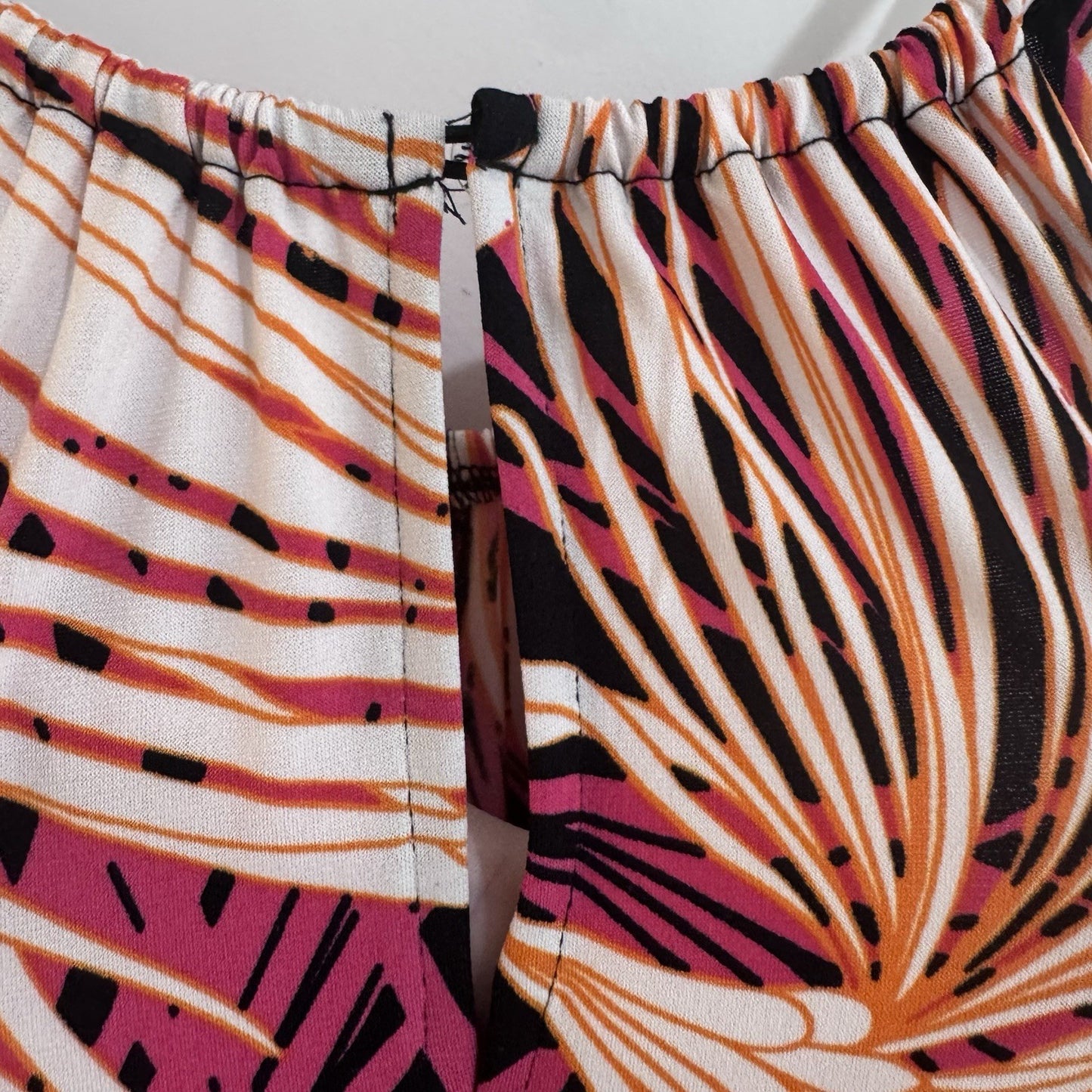 London Times Womens Maxi Dress Size 16 Pink Black Abstract Sleeveless