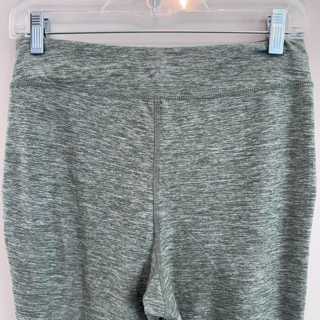 Nine West Active Heather Green Joggers Medium High Waisted Drawstring Sweatpants