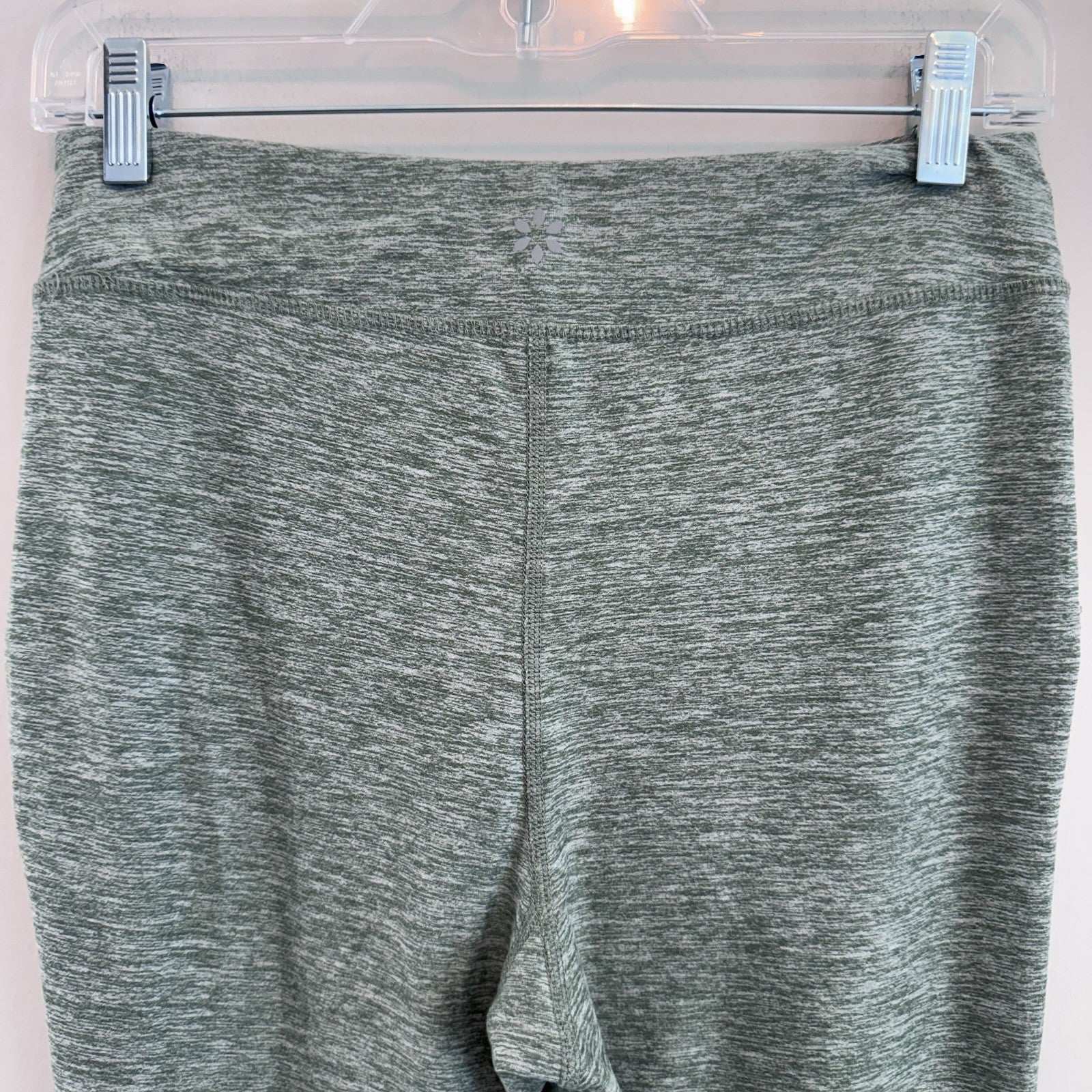 Nine West Active Heather Green Joggers Medium High Waisted Drawstring Sweatpants