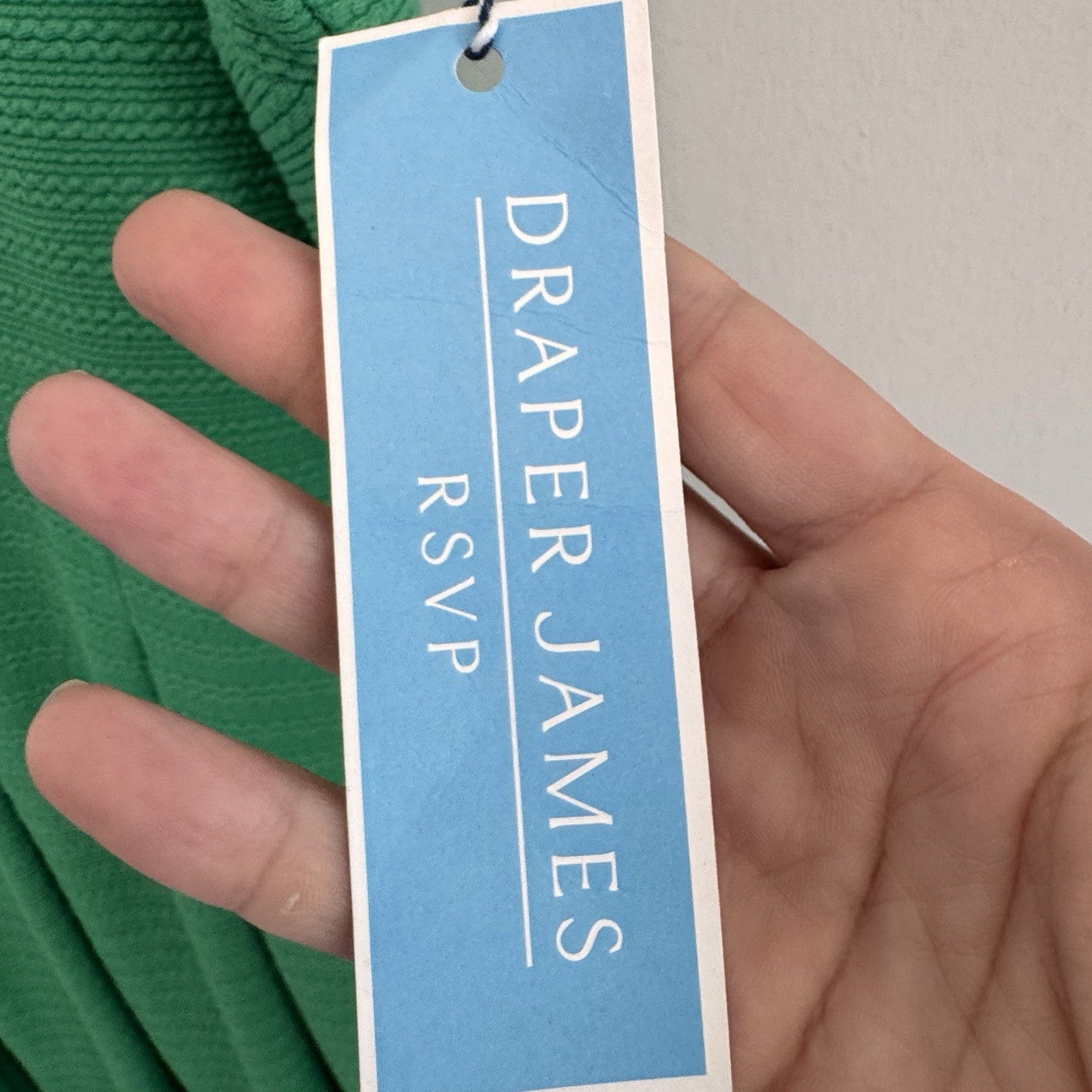Draper James RSVP Green Sleeveless Knit Pleated Mini Dress XXL NWT