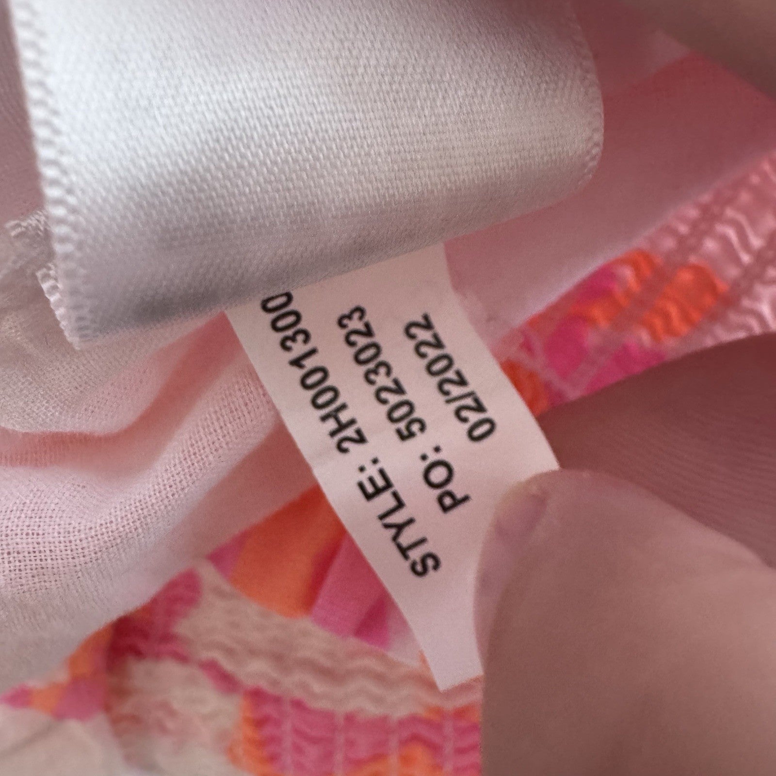 Vineyard Vines Floral Shorts Pink Orange Smocked Waist Cotton Women Small