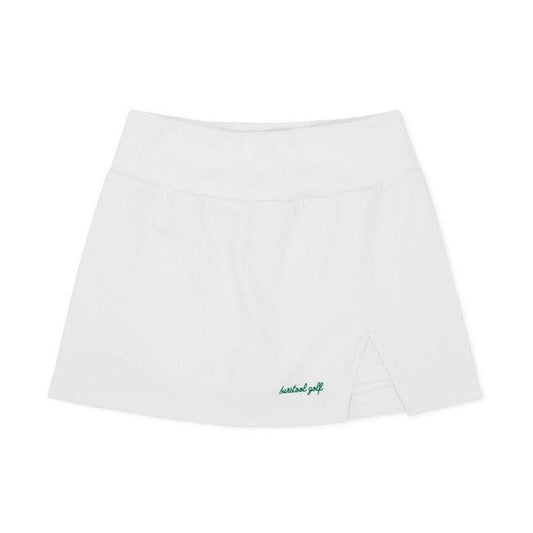 Barstool sports golf white ribbed skort XL