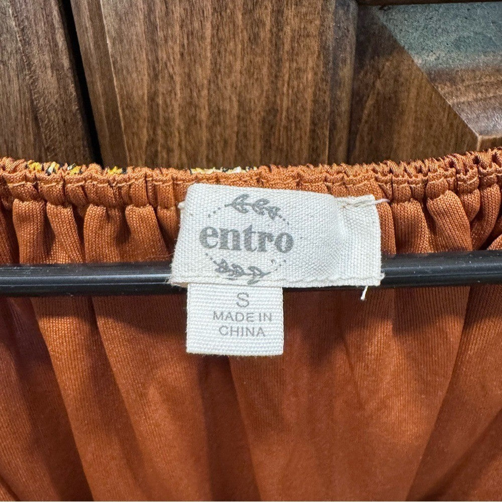 Entro Cheetah Print Puff Sleeve Tiered Mini Dress | Size Small