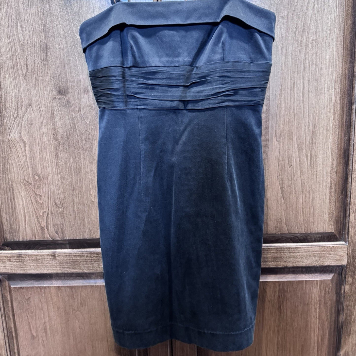 Laundry by Shelli Segal Black Silk Blend Strapless Dress Size 6